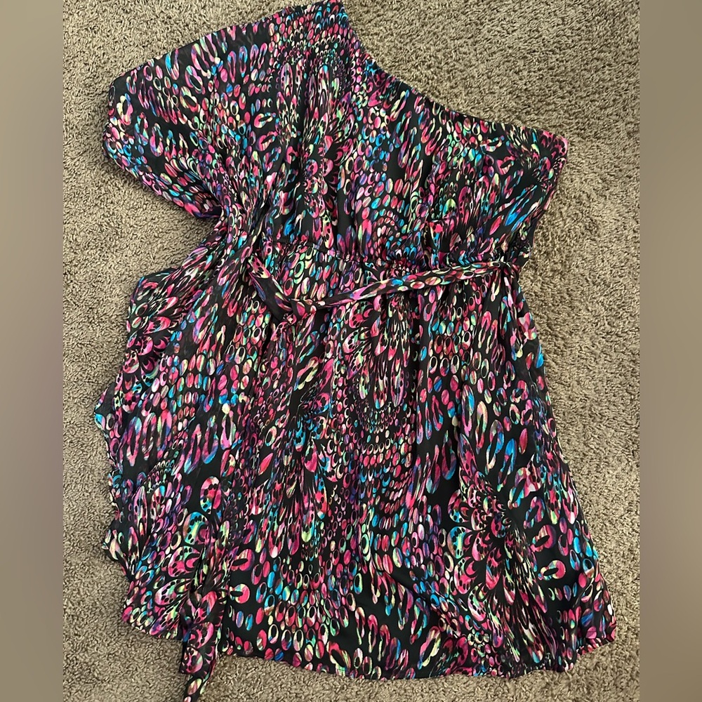 Lilly Rose Colorful One-Shoulder dress